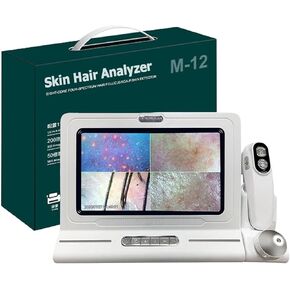 Skin Diagnosis Hair Analyzer, Skin Hair Analyze, Skin Analysis Machine Professional Hair Follicles Oil Moisture Tester Digital Skin Hair Analyser