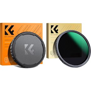 67mm Variable ND2-400 & Filter Cap Kit, 1-9 Stops Variable Neutral Density TPU Lens Filter Cap Set