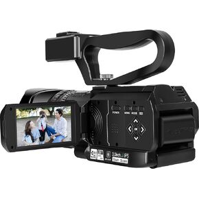 5K 48MP Video Camera Digital Camera with Lens Cover