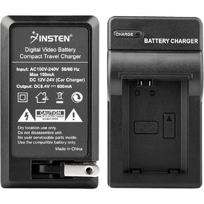 NP-FW50 Travel Charger for Sony Alpha A33, A55, NEX-3 & NEX-5 Digital Cameras