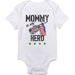 Teenow - Mommy هو بطلي (اللون المخصص لجميع الفروع) - بدلة الأطفال المستوحاة من الأطفال العسكرية - فتى/فتاة