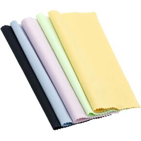NOLITOY Cleaning Cloths for Smartphones Laptops 10 Pack 14.5x14.5cm Ultra-fine Dust Oil Smudge Fingerprint Remover Random Color