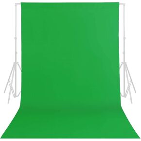 Green Screen Backdrop, 5 X 6.5ft Greenscreen Background for Photoshoot, Small Green Screen Fabric Sheet for Photo Studio, Backdrop Cloth Photography Background for Video Recording