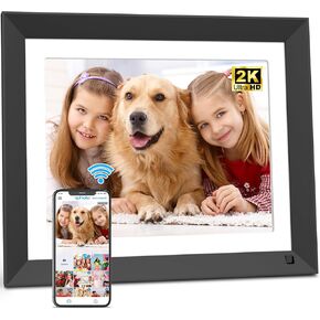 VPHOTO Dual-WiFi Digital Picture Frame - 11-inch 32GB 2K Smart Digital Photo Frame, Motion Sensor, Full Function, Sharing Photos and Videos via App/Email Instantly, Unlimited Cloud Storage