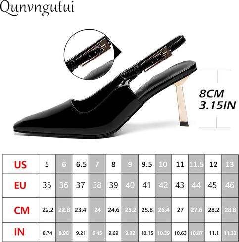 Womens Square Toe Stiletto Sandals Slingback Dressy Heels for Evening Parties Weddings Prom Shoes in Kuwait