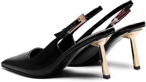 Womens Square Toe Stiletto Sandals Slingback Dressy Heels for Evening Parties Weddings Prom Shoes in Kuwait