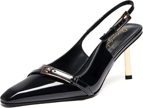 Womens Square Toe Stiletto Sandals Slingback Dressy Heels for Evening Parties Weddings Prom Shoes in Saudi Arabia
