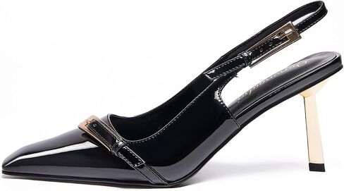 Womens Square Toe Stiletto Sandals Slingback Dressy Heels for Evening Parties Weddings Prom Shoes in Saudi Arabia