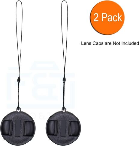 Foto&Tech Premium 2 Pack 77mm Leather Sticker Logo Cut Out Camera Lens Cap Holder Keeper Leash with 3M Adhesive Compatible with Sony A7III,A7R III,A9,A7R II,A7 II,A7 A7R A7S Camera with 24-105mm Lens in Saudi Arabia