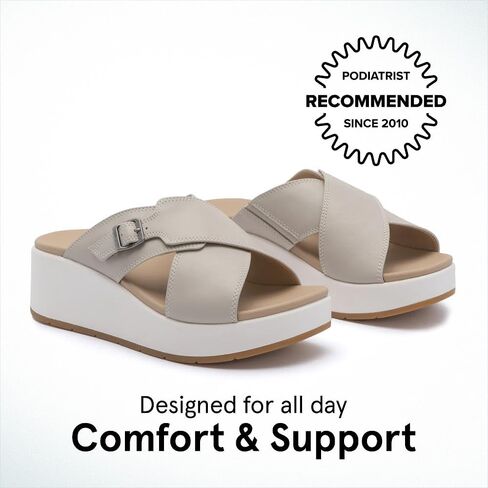 Abeo Solstice Cross Slide Sandals للنساء | الدعم القوس الصنادل النسائية | الدعم القوس | نعل تقويم العظام المدمج in Saudi Arabia