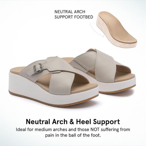 Abeo Solstice Cross Slide Sandals للنساء | الدعم القوس الصنادل النسائية | الدعم القوس | نعل تقويم العظام المدمج in Saudi Arabia