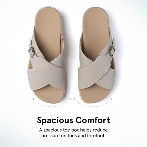 Abeo Solstice Cross Slide Sandals للنساء | الدعم القوس الصنادل النسائية | الدعم القوس | نعل تقويم العظام المدمج in Saudi Arabia