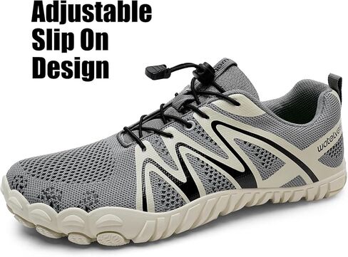 Watelves Barefoot Water Shoes النساء رجالًا على نطاق واسع عرض إصبع القدم مربع شاطئ أحذية المشي مريحة على أحذية رياضية الحد الأدنى للسفر المشي لمسافات طويلة in Kuwait