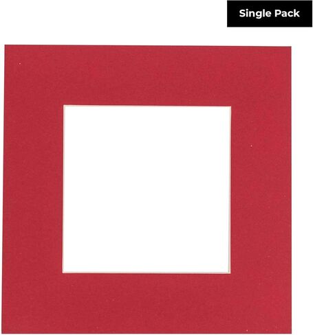 18x18 MAT Bevel Cut for 14x14 Photos - Precut Oyster Shell White Square Photo Photo Phoret Board - فتحة حميمة غير لامعة لحماية صورك - مقطوعة للصور العائلية ، حزمة 1 matboard in Kuwait