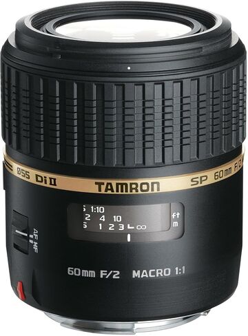 Tamron Auto Focus 60mm f/2.0 sp di ii ld إذا كان 1: 1 عدسة ماكرو لكاميرات SLR الرقمية Canon (Model G005e) in Kuwait