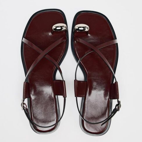 YIYA Women's Gladiator Flat Strappy Sandals Open Square Toe Flat Low Heels Ankle Strap Summer Dress Wrap Shoes in Saudi Arabia