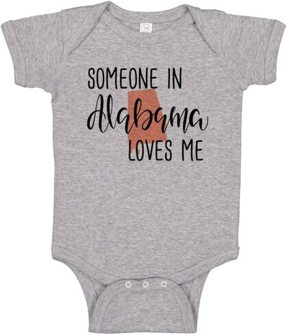 Someone in Alabama Loves Me Baby Infant Bodysuit in Saudi Arabia