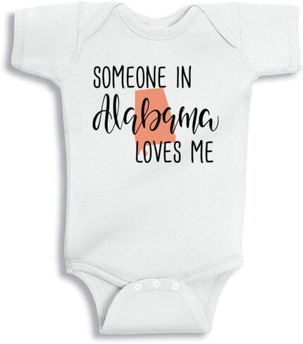 Someone in Alabama Loves Me Baby Infant Bodysuit in Saudi Arabia
