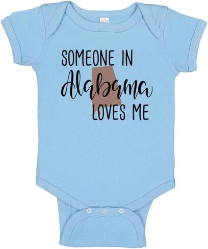 Someone in Alabama Loves Me Baby Infant Bodysuit in Saudi Arabia