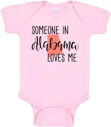 Someone in Alabama Loves Me Baby Infant Bodysuit in Saudi Arabia