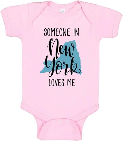 Someone in New York Loves Me Baby Infant Bodysuit in Saudi Arabia