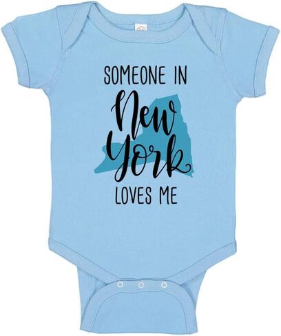 Someone in New York Loves Me Baby Infant Bodysuit in Saudi Arabia