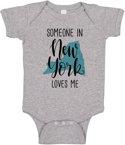 Someone in New York Loves Me Baby Infant Bodysuit in Saudi Arabia