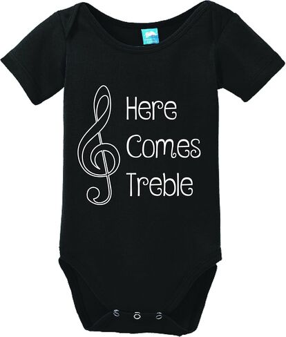Sod Uniforms Here Comes Treble Printed Baby Romper in Saudi Arabia