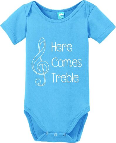 Sod Uniforms Here Comes Treble Printed Baby Romper in Saudi Arabia