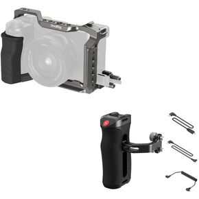 SmallRig Hawklock Quick Release Cage Kit for Sony Alpha 6700+Threaded Side Handle with Record Start/Stop Remote Trigger