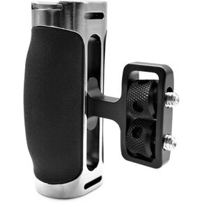 Adjustable Side Handle Grip for Video Cameras with Additional Mounting Option Quick Release Handgrip