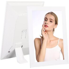 10.1 Inch Digital Picture Frame with LCD Touch Screen, Support MP3 WAV APE Formats WiFi Touchscreen Digital Photo Frame, Rotatable Mountable Smart Display, for Home Decor Gift