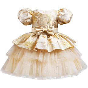 Toddler Baby Girls Tulle Dress Flower Girl Dresses Princess Party Outfit Photo Shoot (Age 0-6 Years)