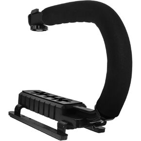 Camera Stabilizer Grip Handheld Stabilizer for DSLR Cameras Portable Shaped Flash Bracket with High Durability