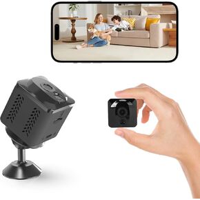 Security Camera,Mini Cameras,Cloud & SD Storage -Surveillance Motion Detection and Night Vision,WiFi Wireless Camera,Security Camera,2.4G WiFi Cameras(Black A19)
