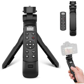 Wireless Shooting Grip Tripod with OLED Screen Remote Control Shutter Release Lightweight and Handheld for Nikon B600/A1000/Z30/Z50/Z50 II/Z fc/Z5/Z6 II/Z7 II, Ideal for Content Creators & Vloggers