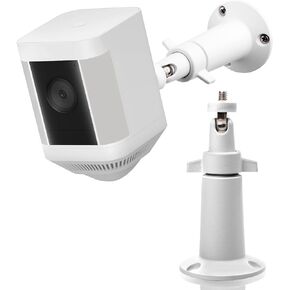 Aluminum Material Adjustable Security Wall Mount Compatible with Ring Spotlight Cam Battery and Ring Spotlight Cam Plus/Pro (Battery)，360° Adjustable Indoor/Outdoor Mounting Bracket Camera System