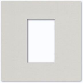 10x10 Matting for 4x6 Photograph or Artwork 4-Ply Bevel Cut Acid Free Matboard for Picture framing (White)