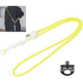 Neck Lanyard Shoulder Strap for DJI Osmo Pocket 3 Camera Mount Accessories Compatible with GoPro Insta360 Action Camera Yellow