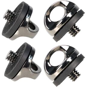 SaferCCTV Camera Neck Strap Screw Holder, Thread Camera Screws for Quick Release Neck Strap/R-Strap/Neck Sling Strap, 1/4 Screw Mouth Designed for Cameras with Quick Mounting (4 Pack)