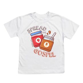 Spread The Gospel Funny Toddler Christian Shirt For Kids, Jesus Christian T-shirts, Toddler Girl or Boy Christian Clothes, Christian Gifts For Kids, Faith Based T-Shirt, Christian Baby Bodysuit.