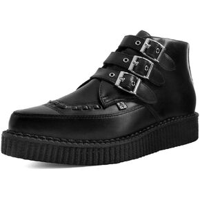 T.U.K Pointed 3-Buckle Creeper Boots