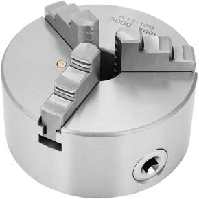 ZJchao Wood Lathe Chuck, Mini Lathe Chuck SANOU K11-130 130mm Diameter 3 - Jaw Self Centering