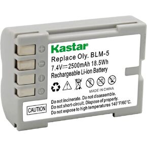 Kastar Lithium-Ion Battery BLM-5 Replacement for Olympus E-5, Olympus E1, Olympus E3, Olympus E30 Camera
