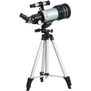 Stargazing High Magnification Telescope 70mm HD Refractor Telescope for Astronomy with Tripod Smartphone Adapter for Adults