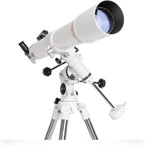 Telescope for Adults Astronomical Refracting Telescope Low Light Waterproof HD with Phone Holder Clip & Tripod