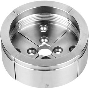Reversible 3.5 Inch Wood Turning Chuck 1-Inch X 8TPI Thread Wood Lathe Chuck Accessory Jaws Wood Lathe Turning Tool 9 Types Chuck(Grey)