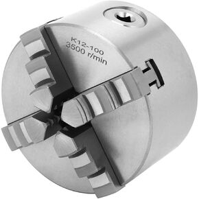 4 Jaw Lathe Chuck Metal Self-Centering Collet Chuck K12-100 Lathe Chuck with Jaw Turning Machine Accessories clamp