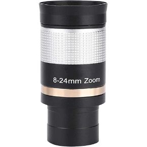 Telescope High Power Binoculars 1.25in 8-24mm Zoom Eyepiece Multi Coated Optic Lens for Standard 31.7mm Astronomical Telescope for Indoor/Outdoor