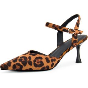 Burgundy Rhinestone Kitten Heels for Women Elegant Pointed Toe Stiletto Heel Adjustable Buckle for Prom Dress Wedding Party